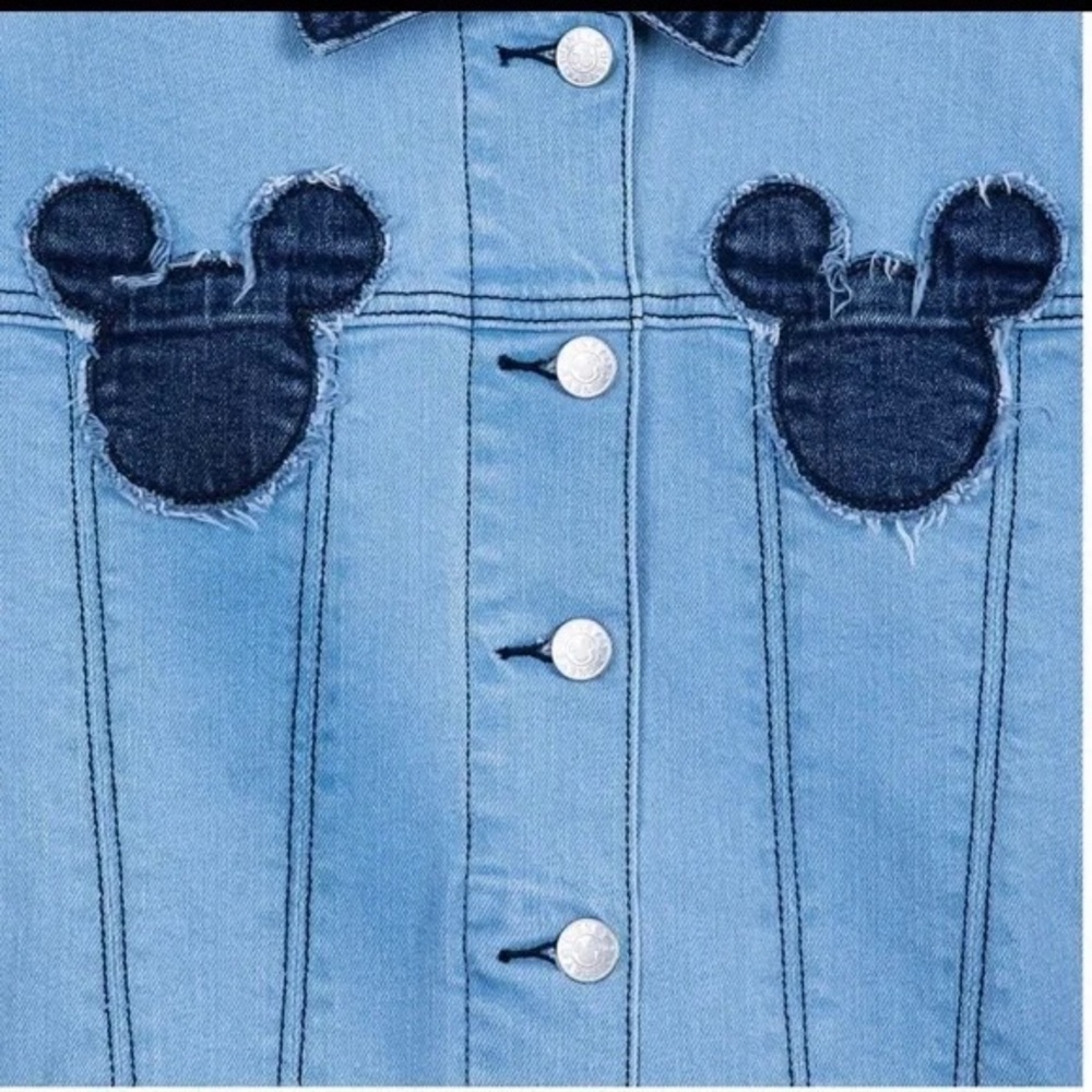 NWT Disney By Her Universe Mickey Mouse Denim Jacket SZ-2X - Picture 6 of 16